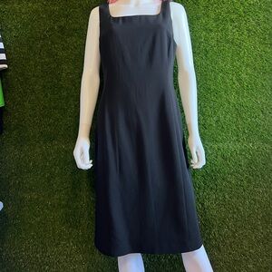Armani Virgin Wool Sleeveless Sheath Dress